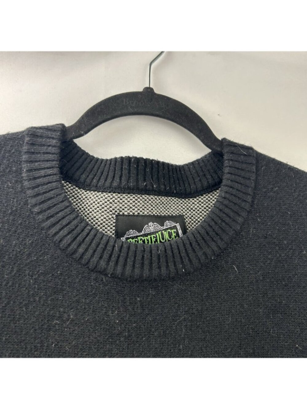 Welcome Skateboards x Beetlejuice "LYDIA SWEATER" Unisex Size XL Crewneck Black - Picture 13 of 16